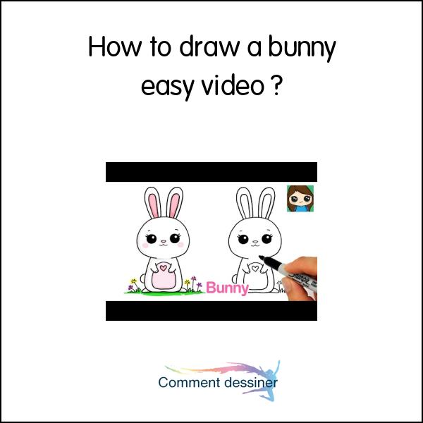 How to draw a bunny easy video